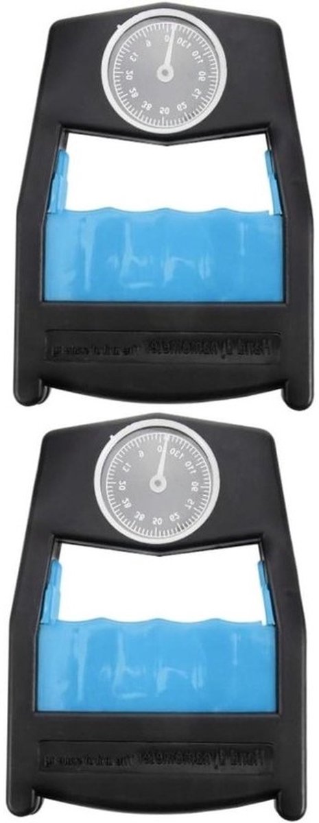 Hand Grippers - Gripsterkte Trainer - Kracht Training - Verstelbare Kracht - 14 x 10.5 cm - Blauw