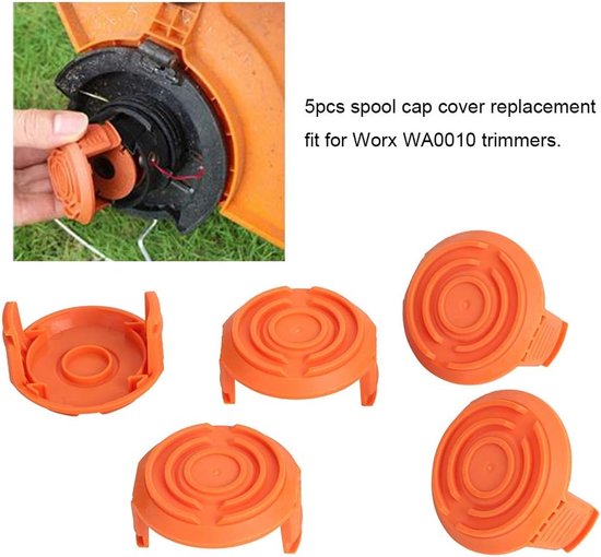 5 Stks Vervangende Plastic Kleine Strimmer Spool Cap Spares Cover Edger Spool Cap Gras Elektrische String Trimmer Decker Cover Deel Compatibel met Wa0010 Trimmers — afbeelding 4