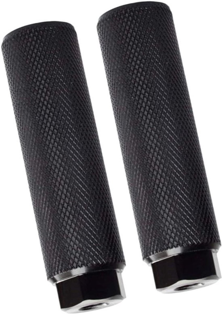Fietsvoetsteunen - Fietspennen Achteras - Mountainbiken - Antislip Oppervlak - 10 x 2.8 cm - Zwart