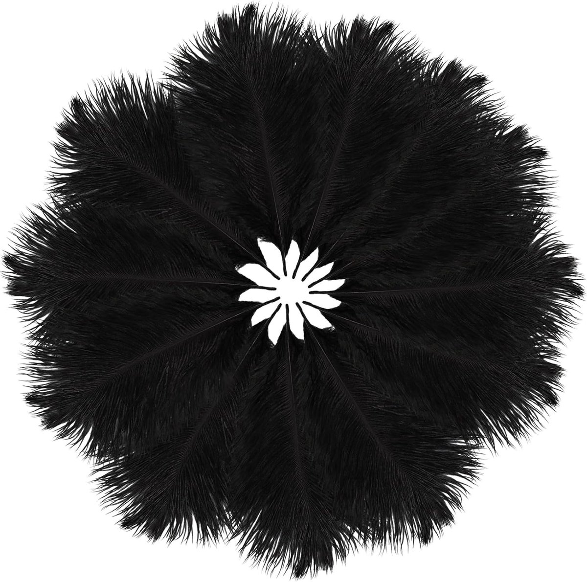 12 stuks Struisvogelveren, 12 stuks, 15-20 cm, natuurlijke struisvogelveren, boeket, veren om te knutselen, voor doe-het-zelf dromenvanger, accessoires, woondecoratie, kostuums,