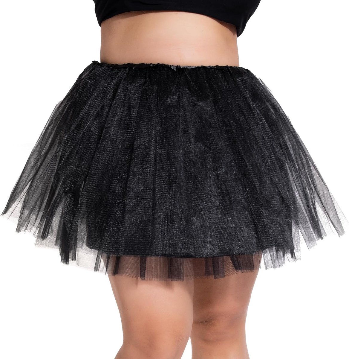 Tuturok voor dames, 4 lagen, tule tutu-rok voor volwassenen, tieners, ballet, dansfeesten, carnaval, halloweenkostuum