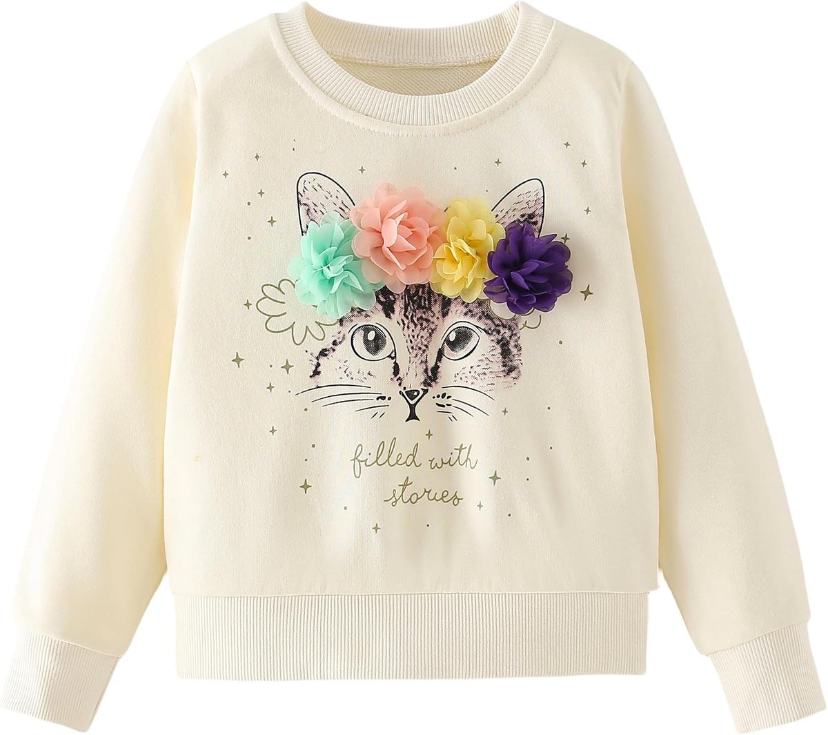 Sweatshirt Meisjes Katoen Sweater Meisjes Casual Mode Pullover voor Kinderen Leuke Peuter Kleding Leeftijd 2-10 Jaar