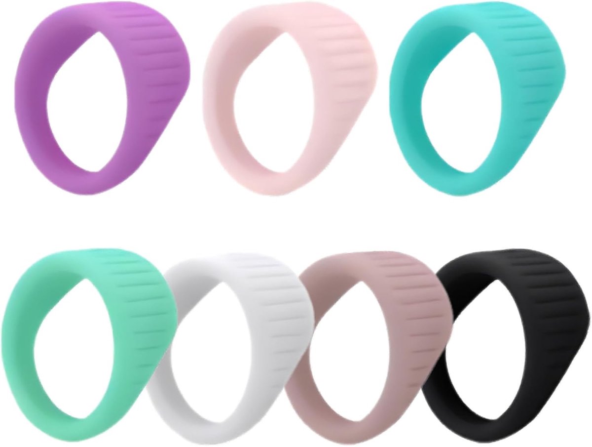 7 stuks siliconen ring voor heren, siliconen trouwring, rubberen trouwringen voor mannen, rubberen verlovingsring voor minnaar vrienden fitness buitensporten