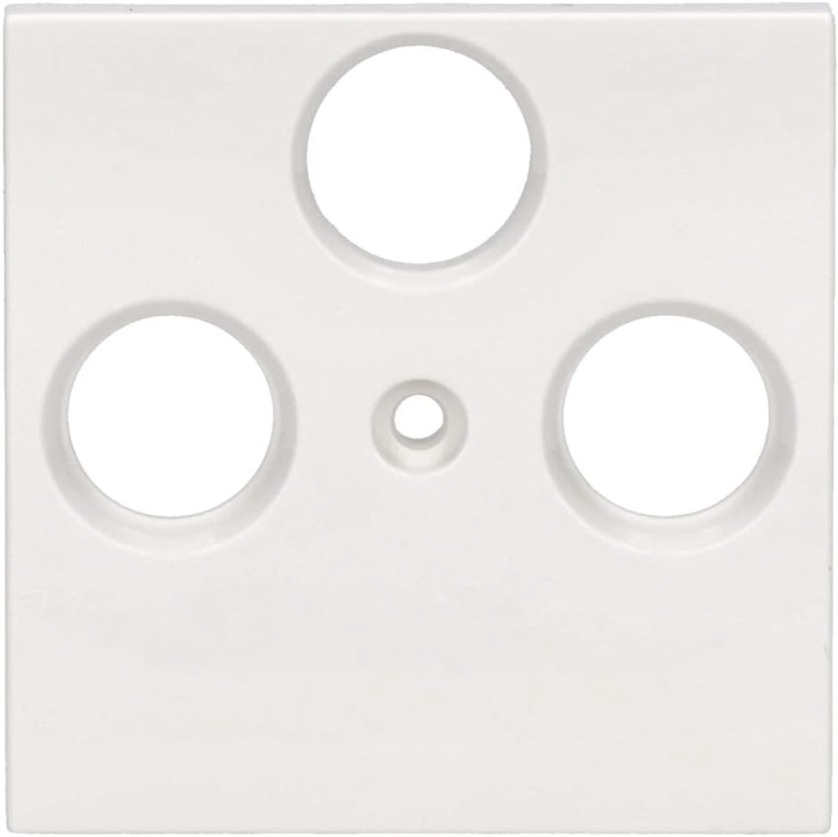 Concept C01-0038-01 Centrale schijf antennedoos 3-gaten 50 x 50 mm wit