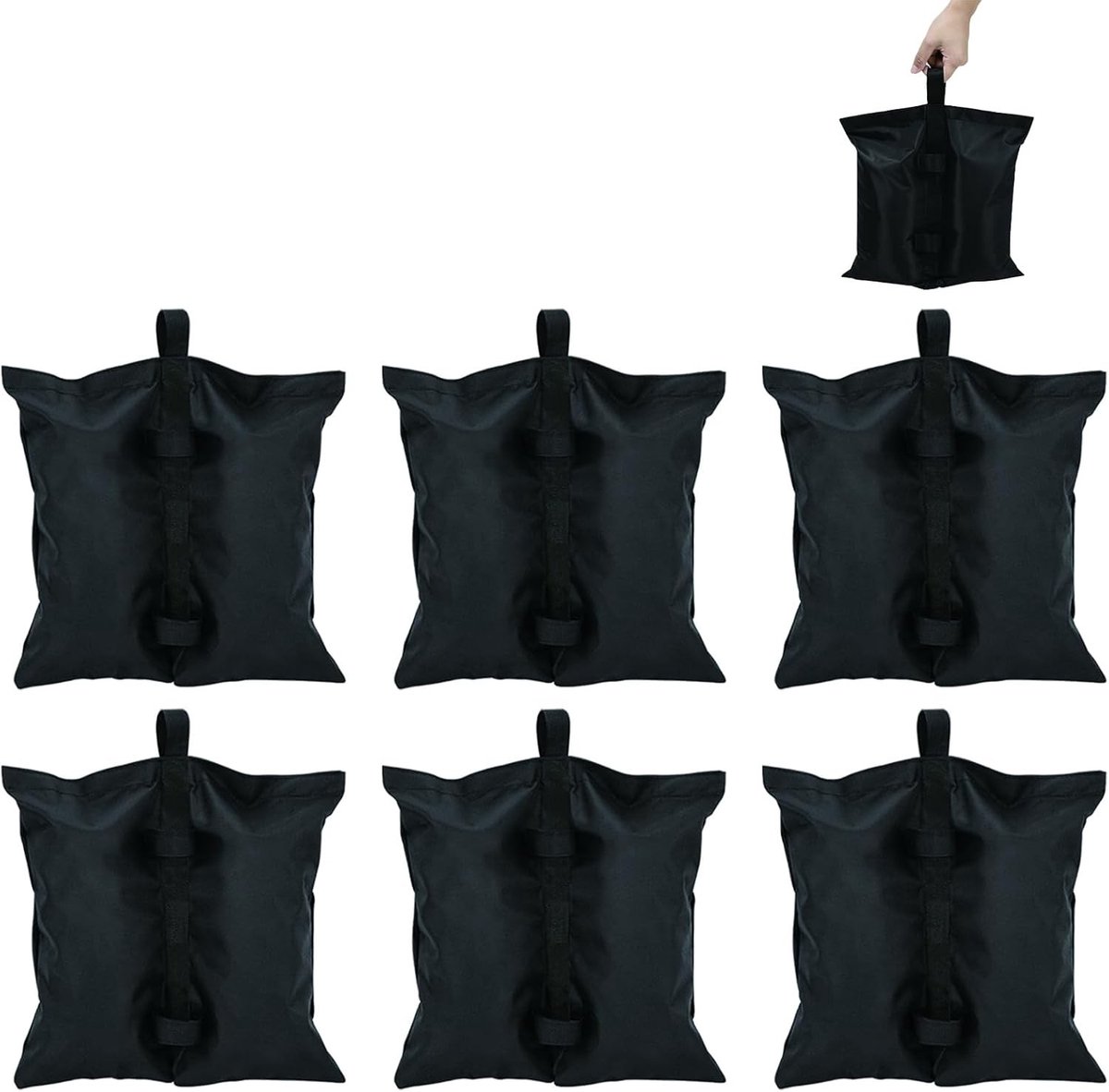 Set van 6 Ballastgewichten voor Arbor, Zandzakken van Oxford Stof 800D, Industriële Kwaliteit voor Tenten, Partytenten en Parasols