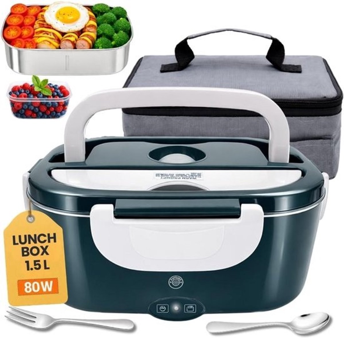 Elektrische lunchbox - broodtrommel voor Warme Maaltijden - 12V / 24V / 220V - Foodbox