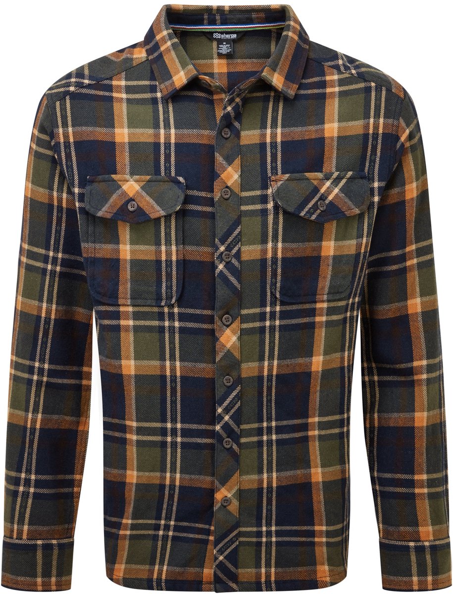 Sherpa Adventure Gear Choejor Overhemd met Lange Mouw Rathee Blauw