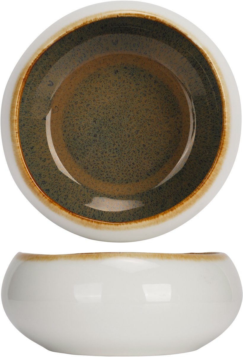 SPLASH IVORY SCHAALTJE D12XH5CM - Set 12 stuks