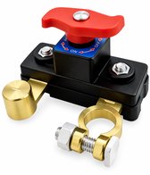 IfarNix Accu-hoofdschakelaar 12V/24V – Handmatige Accu Uitschakelaar tegen Lekstroom – Universeel voor Auto, Camper, Boot & Vrachtwagen