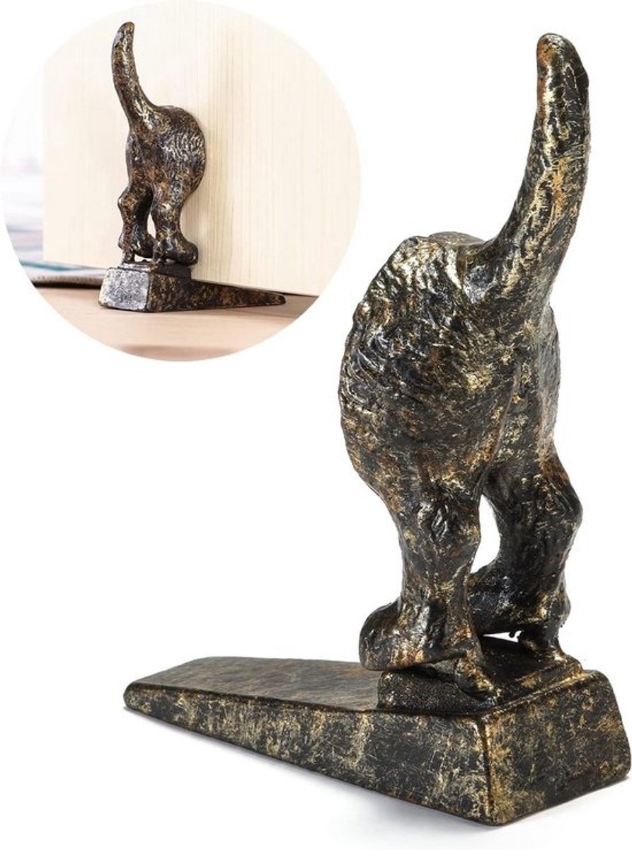 Hondenstaart Deurstopper Gietijzeren Deurvastzetter, Klassiek Ontwerp