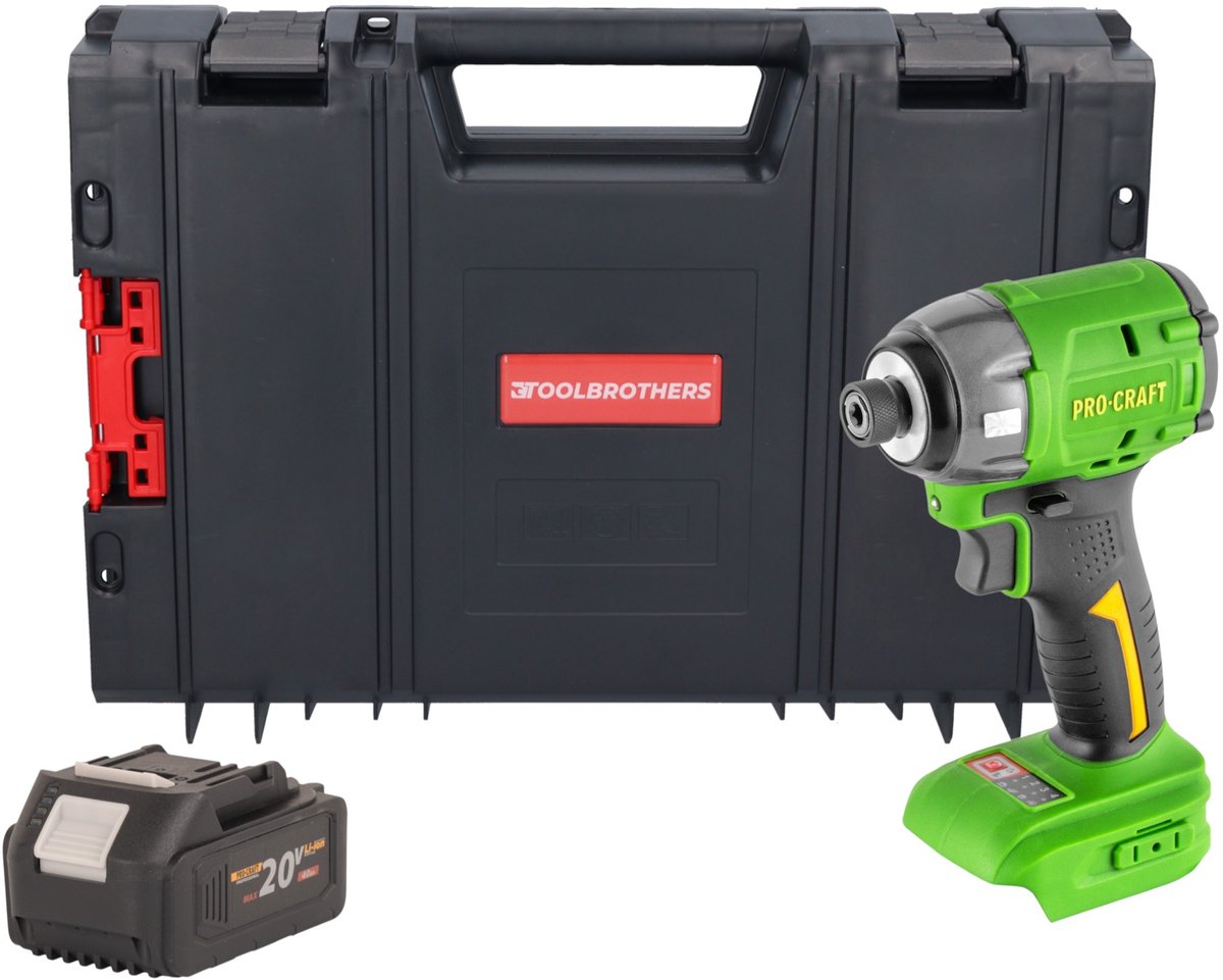 Procraft PS22bb accu-slagmoersleutel 20 V 230 Nm 1/4" borstelloos Solo - zonder accu, zonder oplader