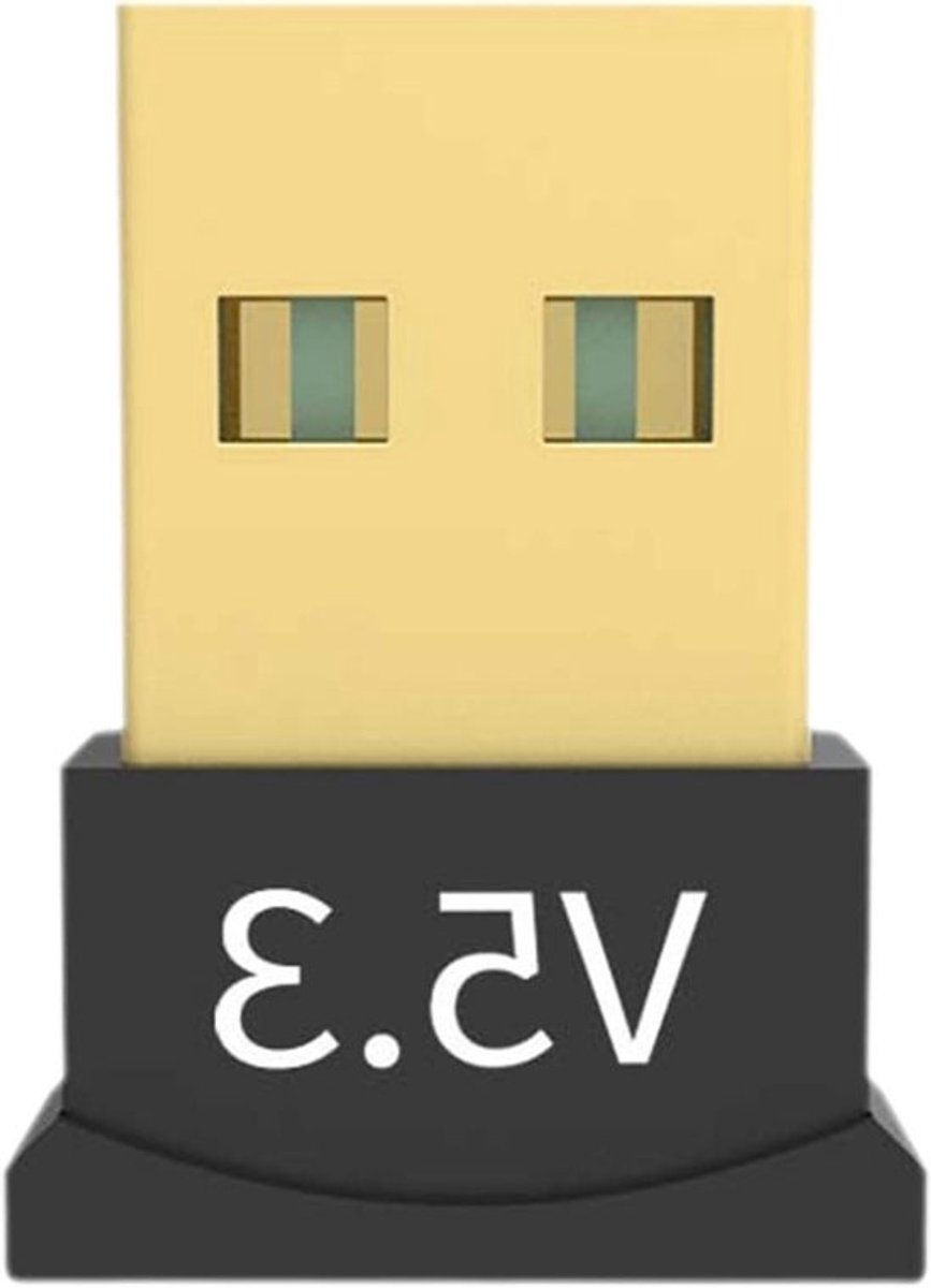 Draadloze adapter, zwarte 5.3 USB Adapter voor PC, Dongle Transmitter voor Desktop-Laptops, Computeraccessoires, Draadloze Adapter voor