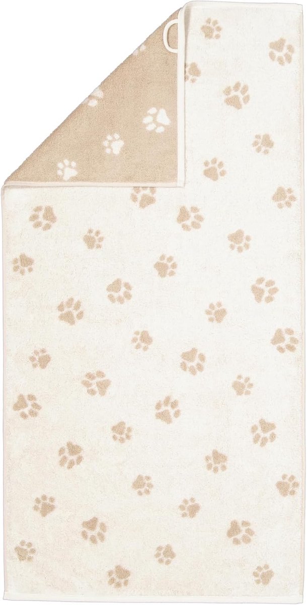 Handdoeken WE Love Dogs Paws 6247 Natur-Beige - 33