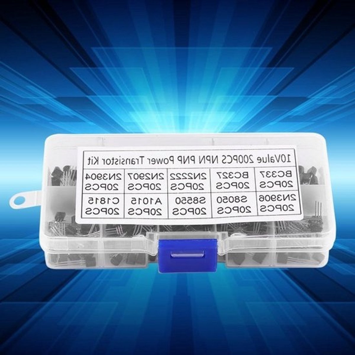 Transistor Assortiment Kit - Elektronica Componenten - Elektronica Reparatie - 200 Stuks 10 Waarden