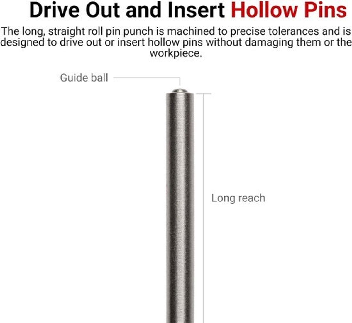 Rolpensteker 5/64 inch - Precisie Hamergereedschap voor Installatie en Verwijdering