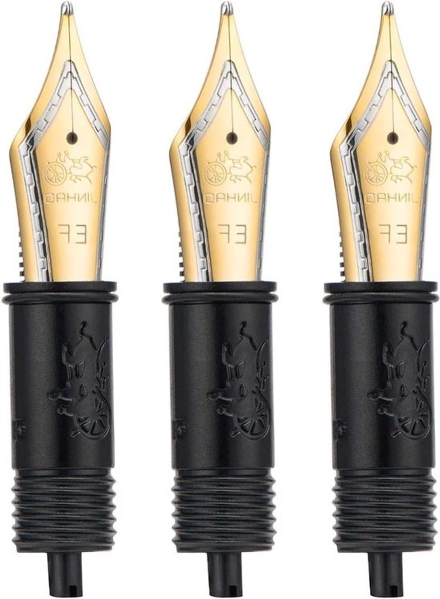 Reserve Penonderdelen - Schrijfonderdelen - Schrijven - Extra Fijne Punt - 3 Stuks - Zwart
