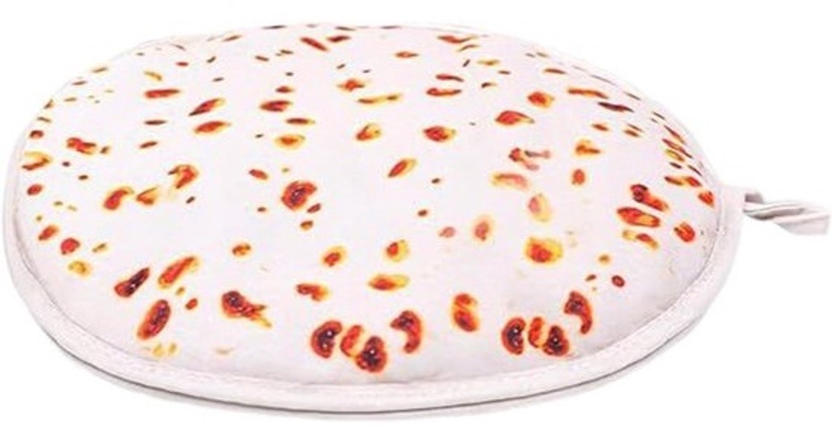 Tortilla Warmhouder - Platbrood Houder - Eten Warm Houden - Magnetron Vriendelijk - 30 Centimeter Diameter - Enkel Attribuut