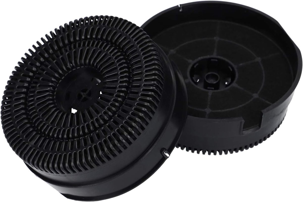 2x LUTH Premium Profi Parts aktief koolstoffilter filter Type 58 voor afzuigkap geschikt voor Whirlpool 484000008782 Ikea Nyttig FIL 220 Wpro CFC380