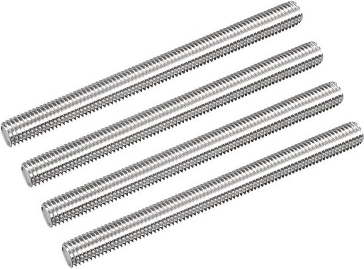 Volledig Schroefdraadstang M10 x 120 mm RVS 304 - Set van 4
