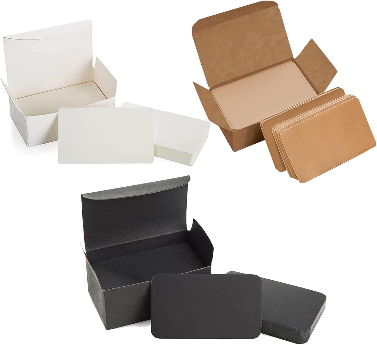 300 stuks berichtenkaarten, doe-het-zelf cadeaulabels, blanco knutselkaarten, kraftpapieren kaarten, voor doe-het-zelf berichten, cadeautags