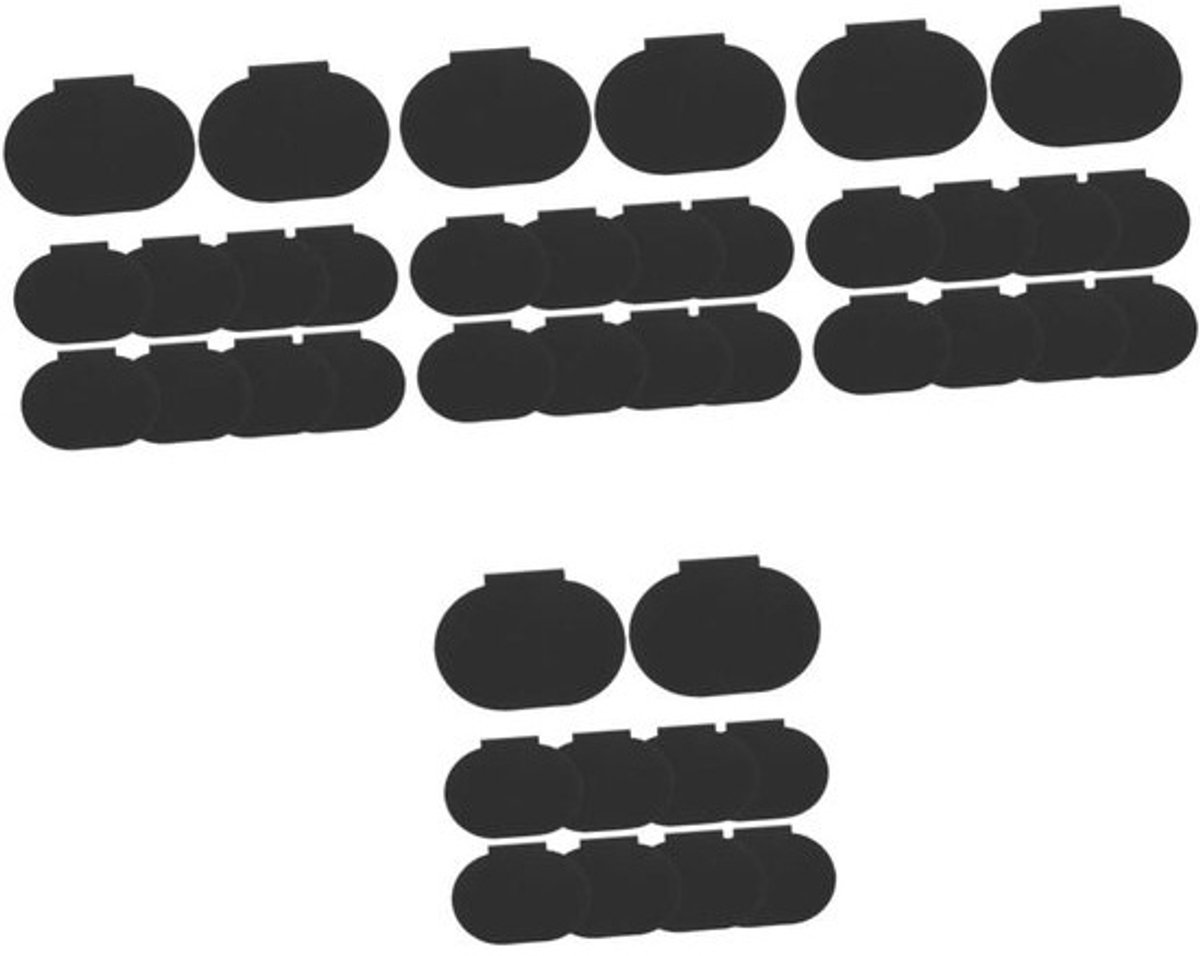 Labelhouders Clips - Opberglabels Prijskaartjes - Voorraad Organiseren - Uitwisbaar PVC Materiaal - 93 cm - Zwart