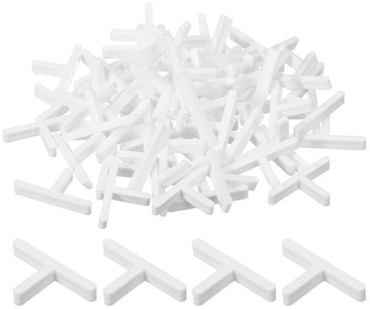 Solidchoice - Set van 500 T-vormige Tegelafstandhouders 2mm