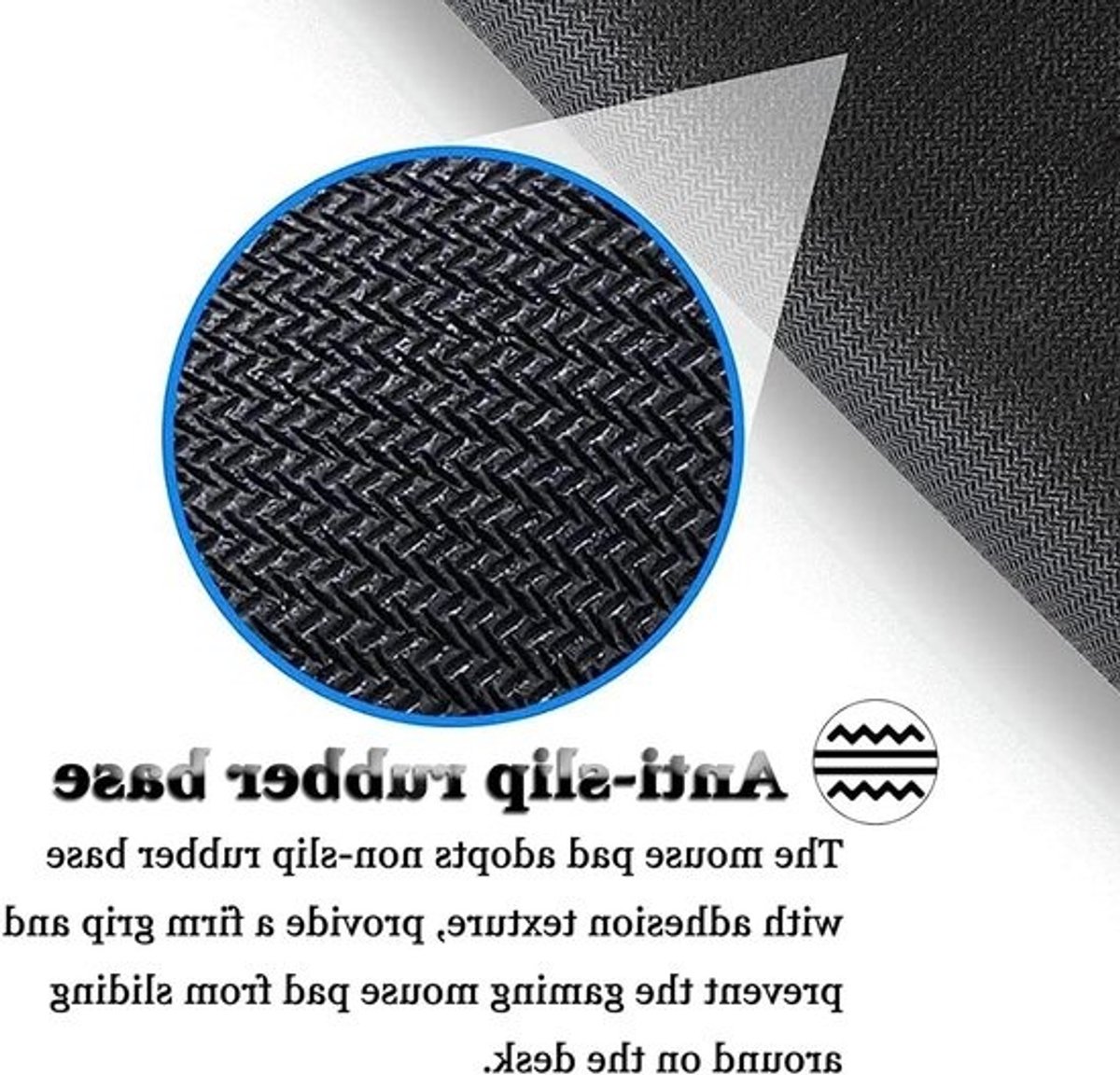 Grote Muismat - Bureauonderlegger Deskpad - Comfortabel Werken - Antislip Basis Genaaid - 900 x 400 mm - Zwart