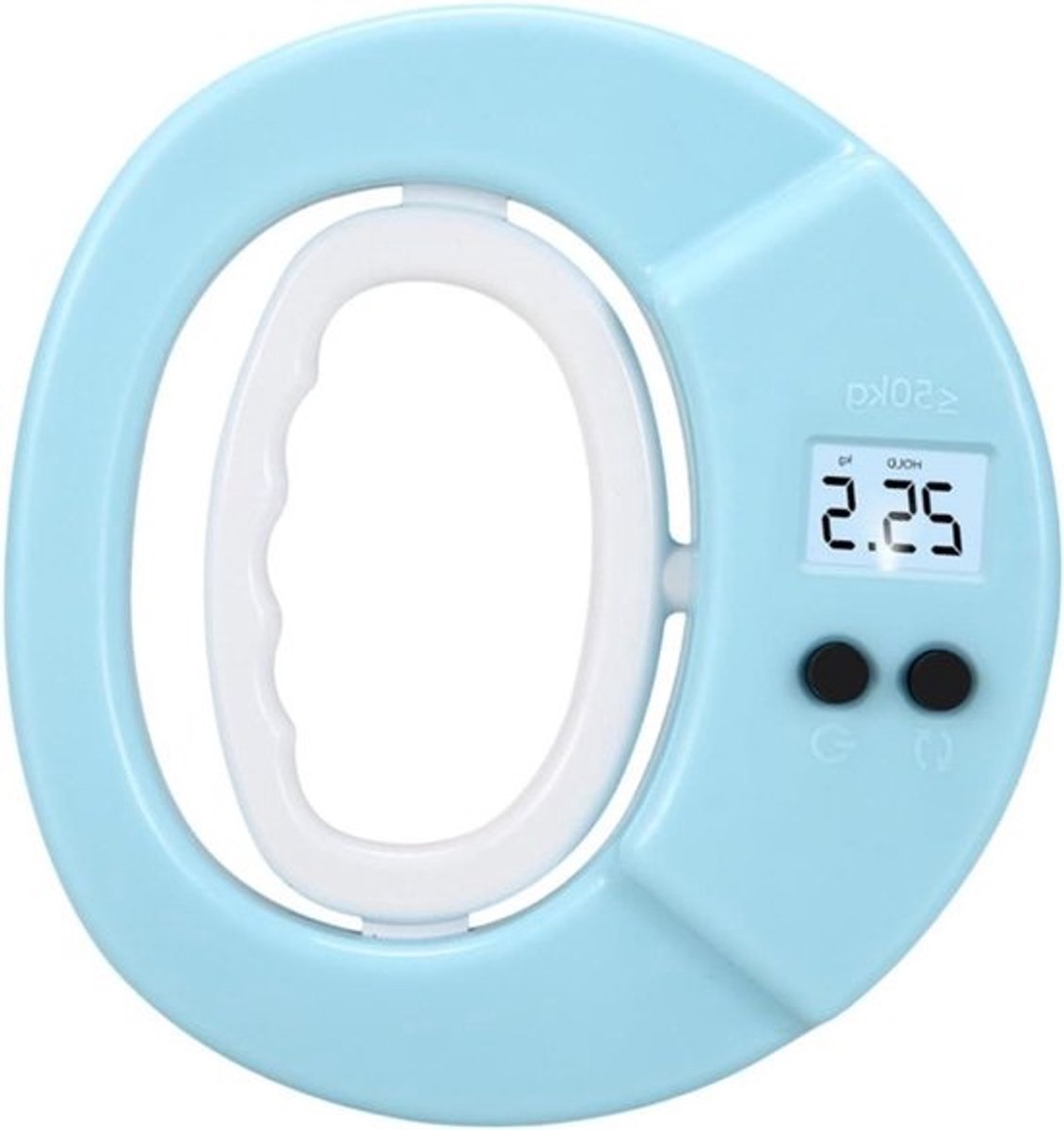 Grip Kracht Tester - Hand Dynamometer - Sport Training - Elektronische Meting - 11.5 x 12.5 cm - Blauw