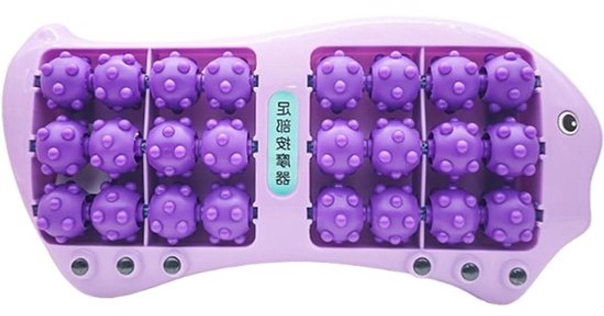Voetmassagerol - Voetstimulator Massageapparaat - Spierontspanning Bevorderen - Magnetische Ballen 24 Wielen - 37.9 cm - Niet gespecificeerd