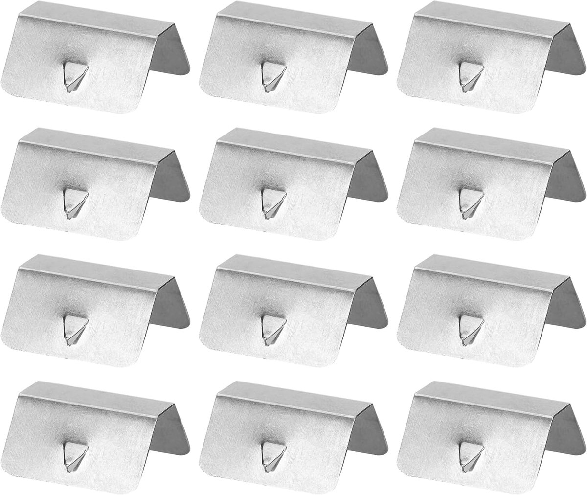 Dailygoods- Winddeflector Clips - Universele Auto Bevestigingsclips - Roestvrij Staal - Set van 12 Stuks - Weerbestendig - Duurzaam en Sterk