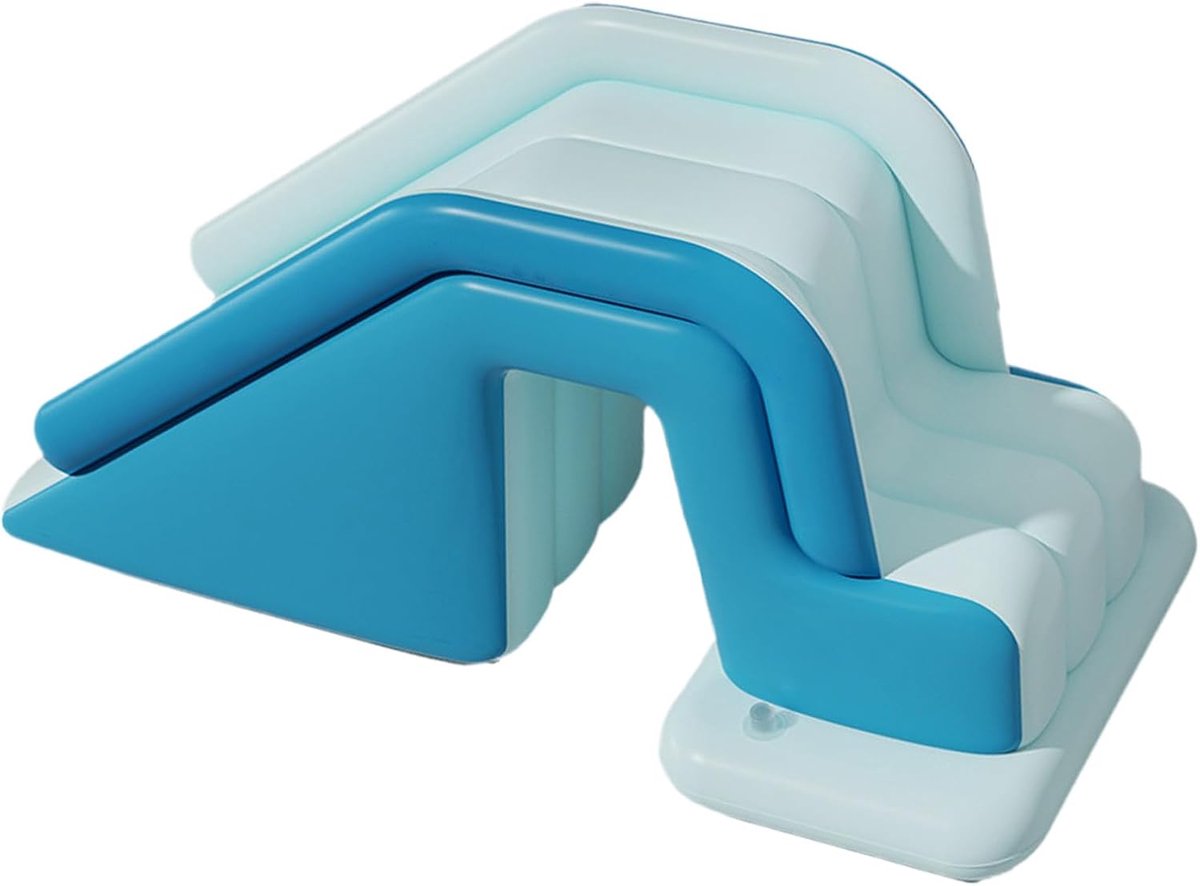 Zwembad met glijbaan opvouwbare antislip helling