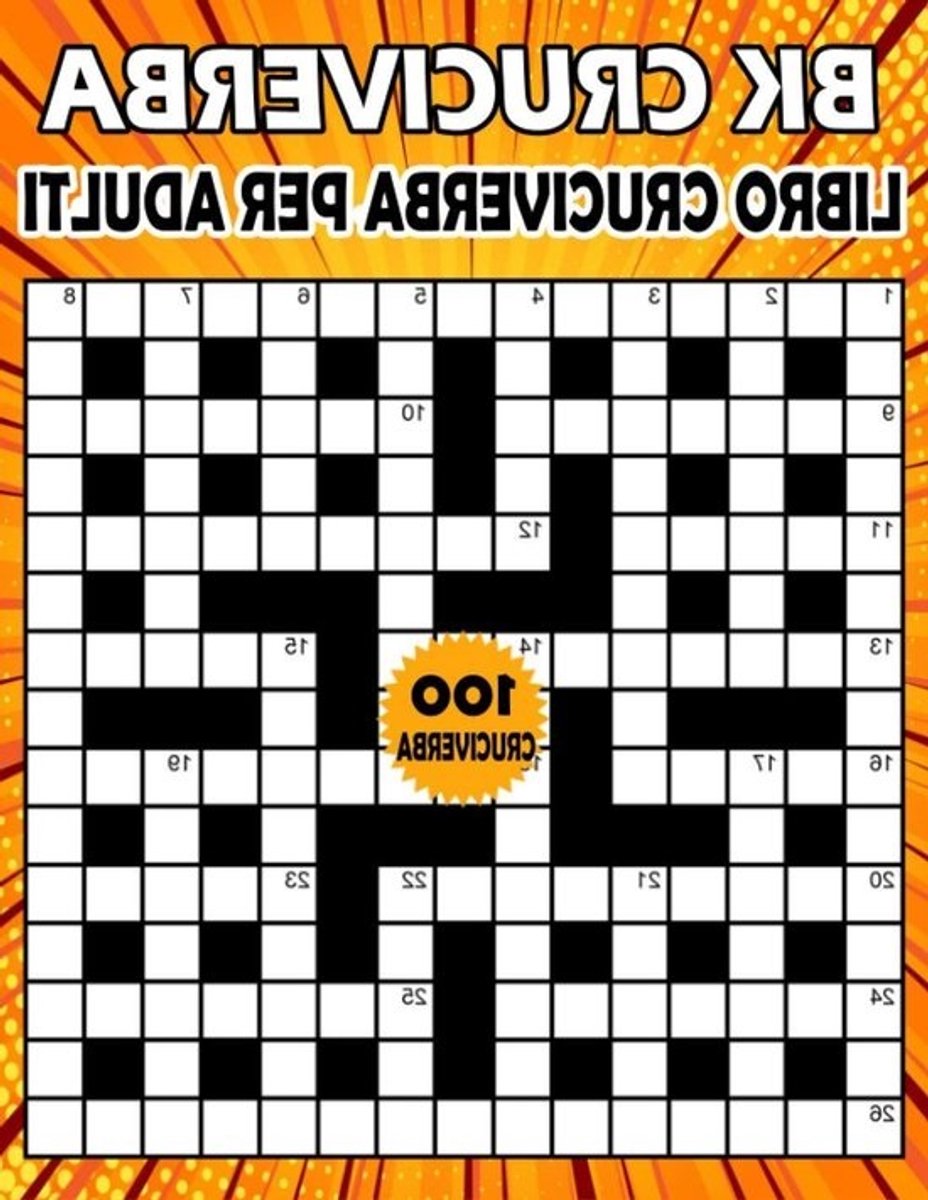 Boek Kruiswoordpuzzels - Puzzelboek Volwassenen - Hersenen Trainen - Grote Print - 8.5 x 11 Inch - Niet Gespecificeerd