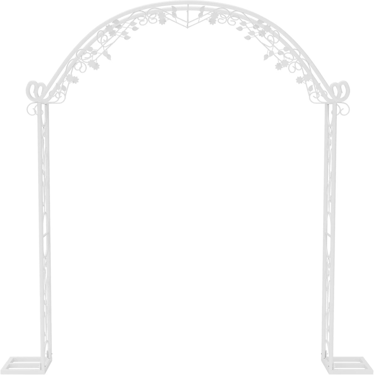 Klarven® Trouwboog - Metalen Trouwboog - Trouwboog Metaal - Stevige Standaard voor Ceremonie en Fotoshoot - Eenvoudig te Plaatsen - Geschikt voor Binnen en Buiten