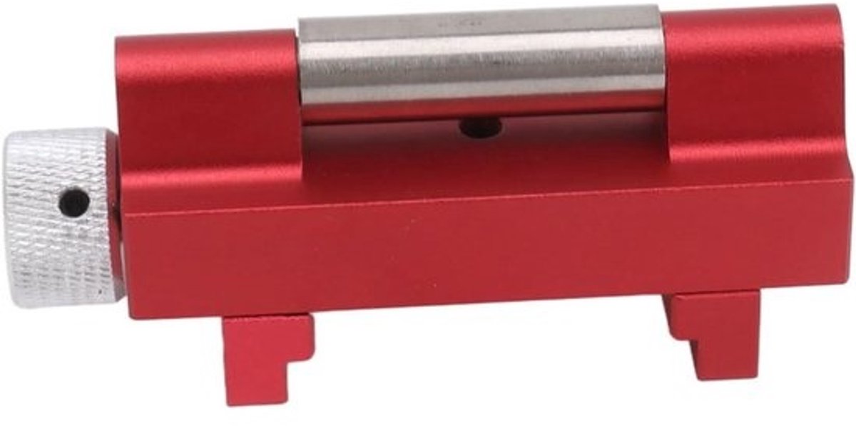 Beitelslijper - Slijpgeleider - Scherpe Houtbewerkingsgereedschappen - Verstelbare Hoekbevestiging - 0-2.55 inch - Rood