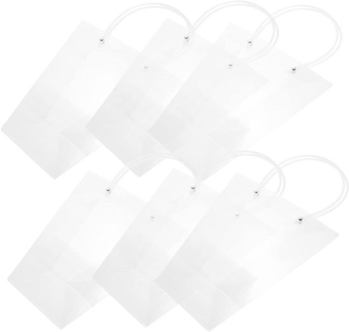Geschenktassen Boeketten - Bloemenverpakking Cadeauzak - Bloemen Presenteren - Transparant PVC Materiaal - 26x23x11cm - Transparant