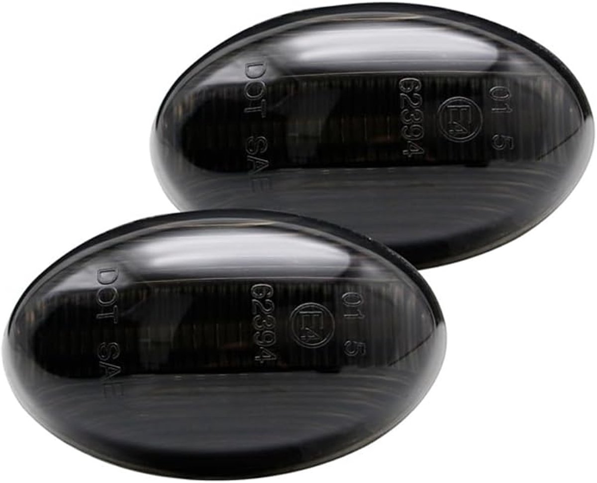 LED Zijknipperlichten compatibel met Mercedes A-Klasse W168 / Vito W639 / Vito W447 / Citan W415 - Rookgrijs- incl. Dynamic Running Light