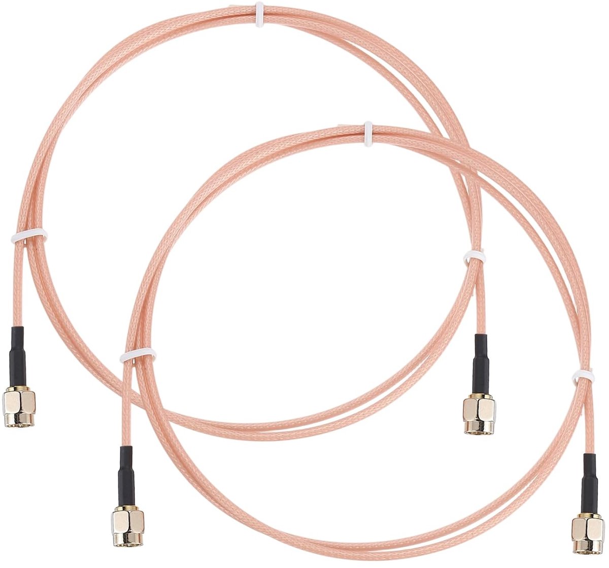 Antenne Verlengkabel, 1M/3.3ft SMA Mannelijk Binnengat naar Mannelijke Binnenste Pin RG316 Coaxkabel Laag Verlies Extender Voor 0-6G Netwerk Systeem Antennes Radio WLAN