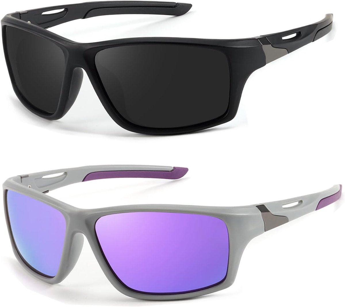 Brillen voor dames en heren, gepolariseerde sportbril met UV400-bescherming voor fietsen, hardlopen en outdoor