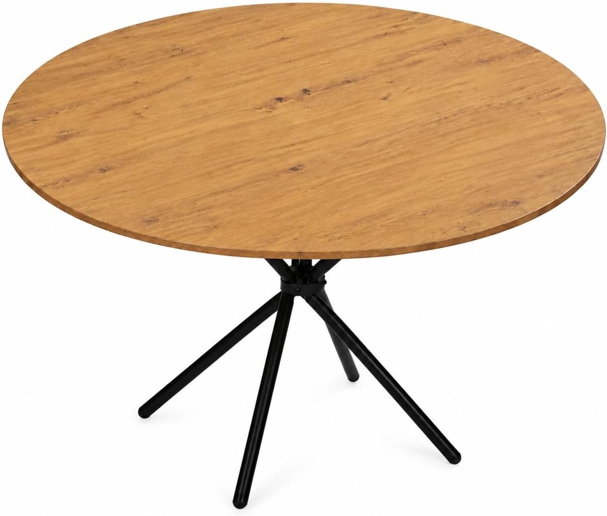 Eettafel 120 cm Eikenlook Keukentafel voor 4 tot 6 Personen