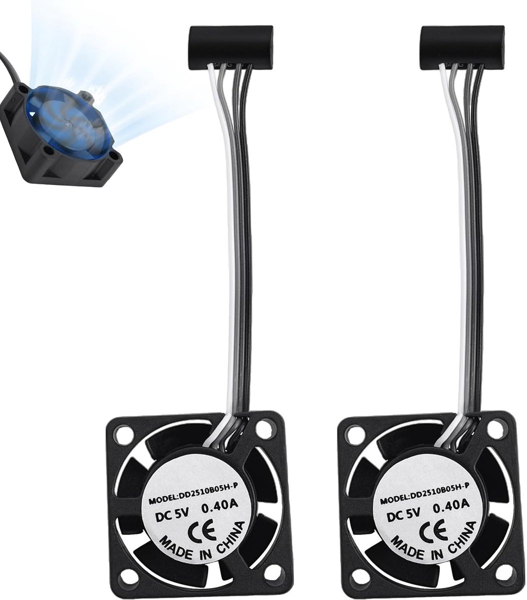 2st Extruder-Hotendkoelventilatoren voor De Bambu Lab P1P/P1S 3D-Printer, Supersnelle Stille 3D-Printerkoelventilator voor Snelle Warmteafvoer