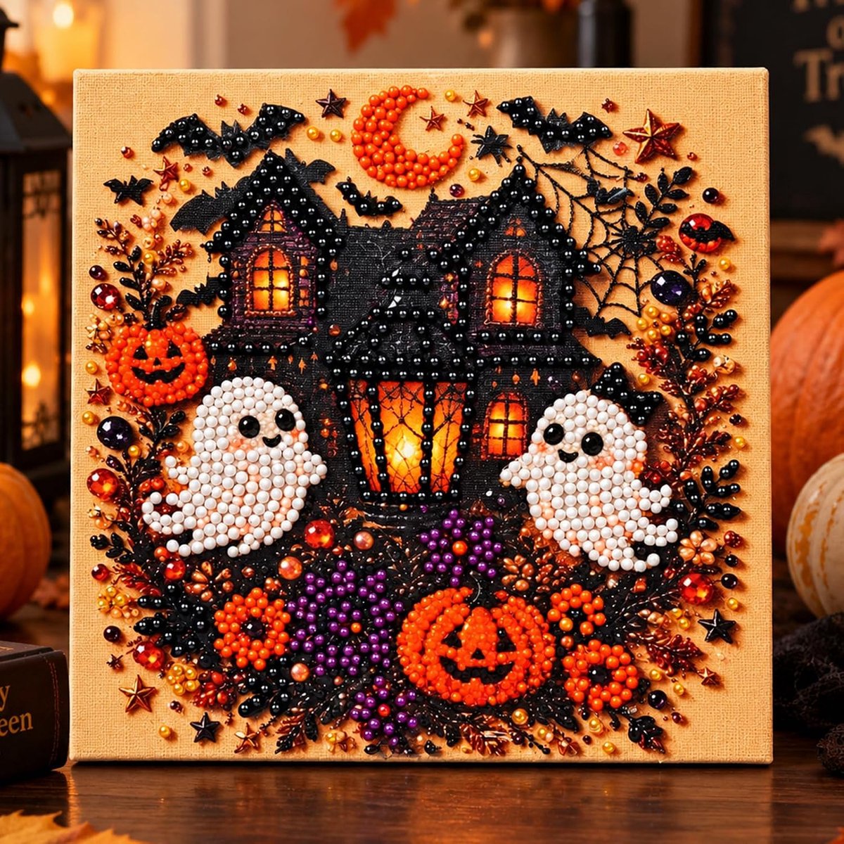 Halloween spookkralen kunst doe-het-zelf set, Halloween geestparels