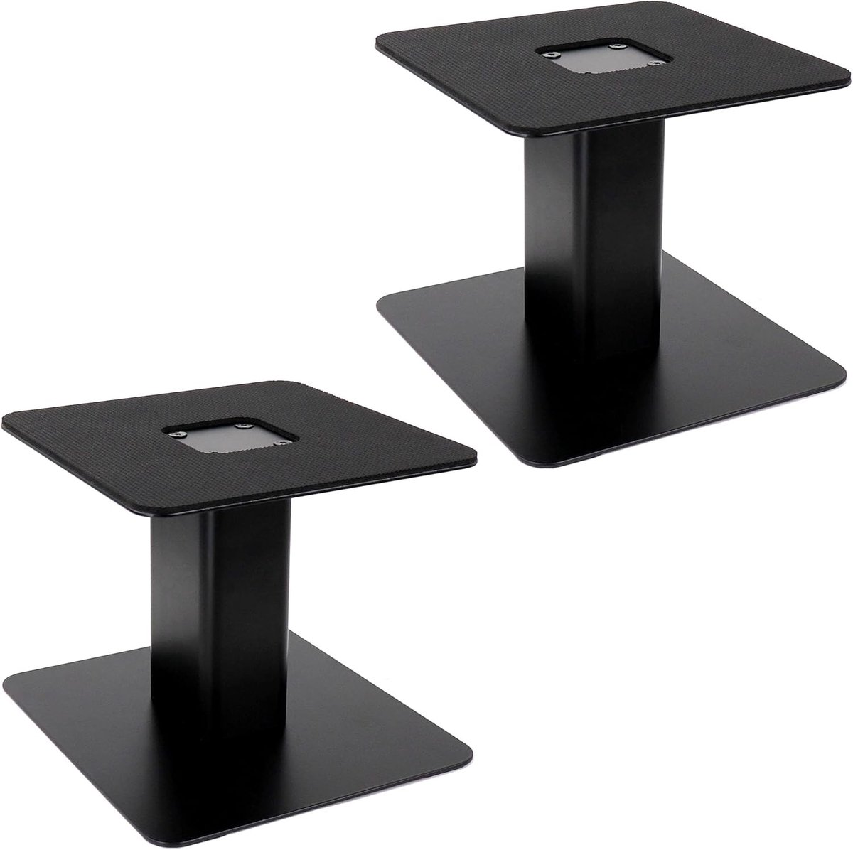 Standaards (paar) - Heavy Duty 7 x 7 inch metalen lade, stevige platte basis voor 4 "tot 7" monitor- en boekenplankluidsprekers, monitorluidsprekerstandaard voor thuis
