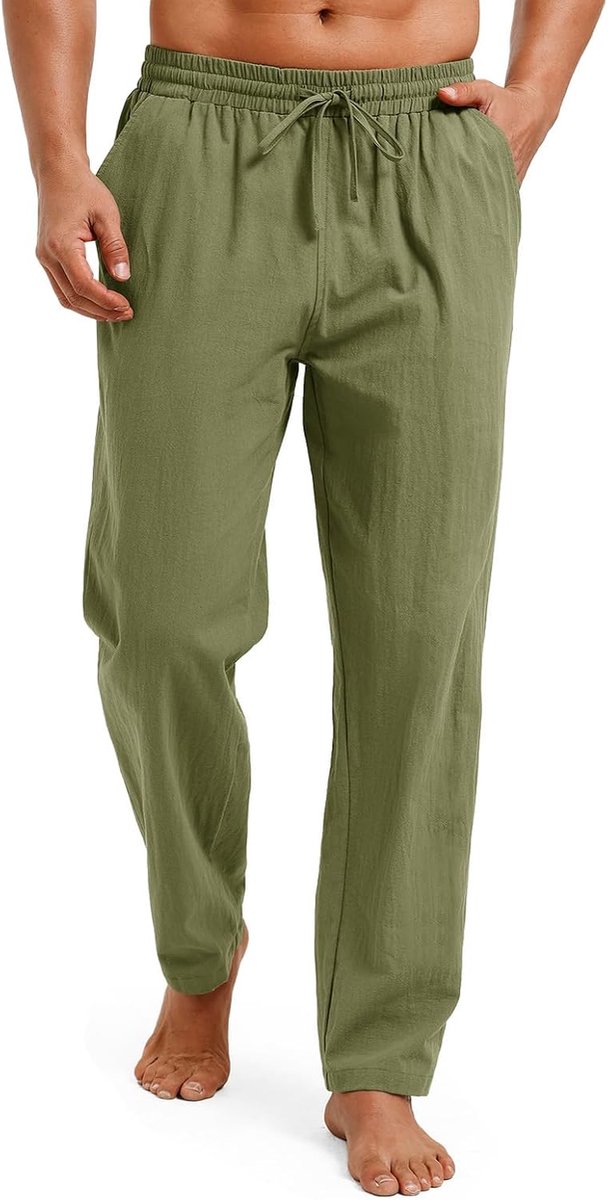 Middeleeuwse broek voor heren, Viking, renaissance, piratenbroek, cosplay, kostuum, steampunk, linnen broek, effen, strand, vrijetijdsbroek, lichte vintage broek