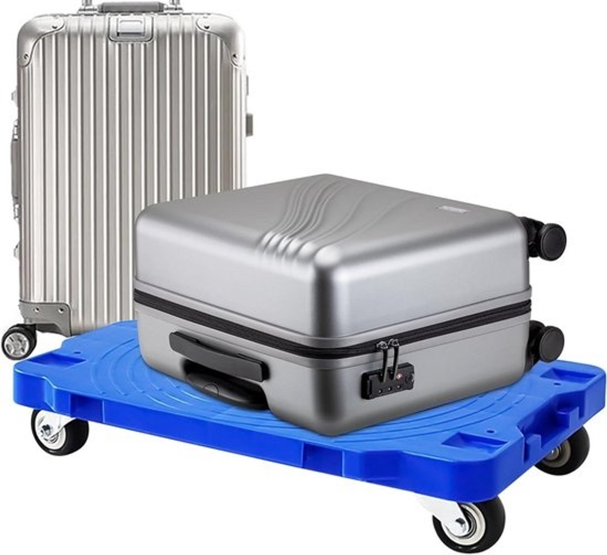 Meubelwagen - Bagagekar - Goederen Verplaatsen - Schakelbare Karfunctionaliteit - 100kg Draagvermogen - Blauw
