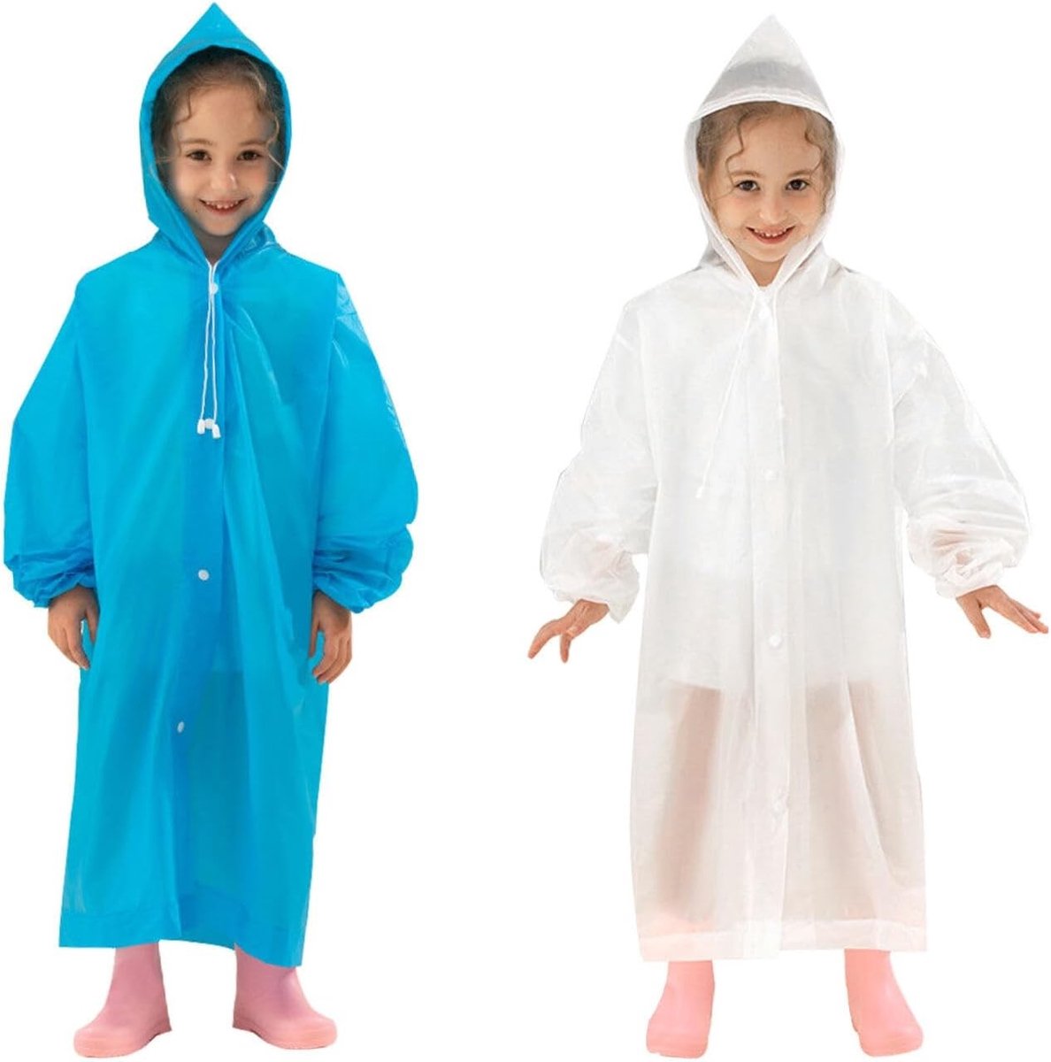 Kinderen Regenkap, Fiets Poncho voor Kinderen, Herbruikbaar, Ademend en Waterdicht, Perfect voor Buitenactiviteiten, Kamperen en Fietsen