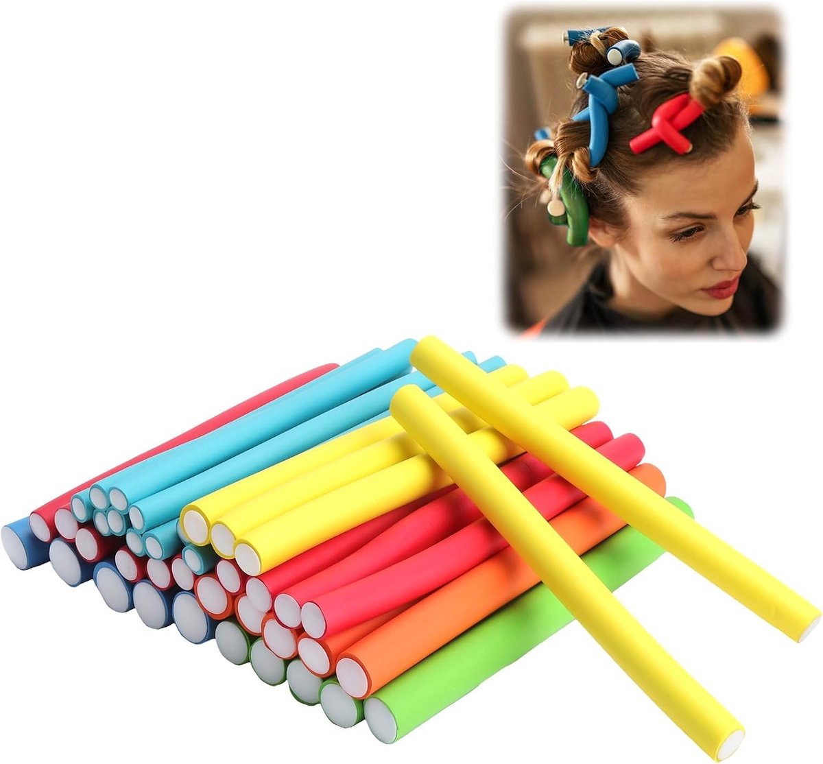 Krulspelden, flexibele krultang