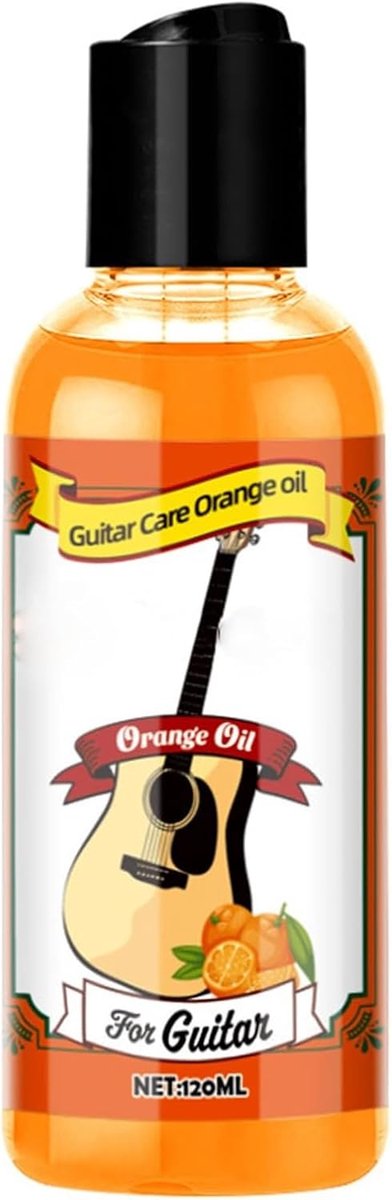 Gitaar-vingerplank-olie- en polijstset, verzorgingsolie voor gitaarsnaren voor het reinigen van gitaarsnaren, gitaarreiniger voor akoestische, elektrische en basgitaren, 120 ml