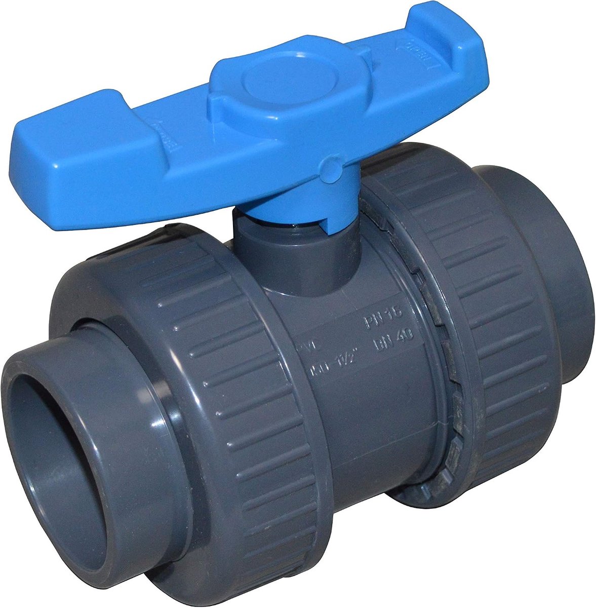 kogelkraan met dubbelzijdige wartelmoer 50 mm