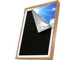 Rolgordijn voor dakramen, verduisteringsrolgordijn zonder te hoeven boren, uv- en hittewerende rolgordijnen voor Velux-en roto-ramen, in ver