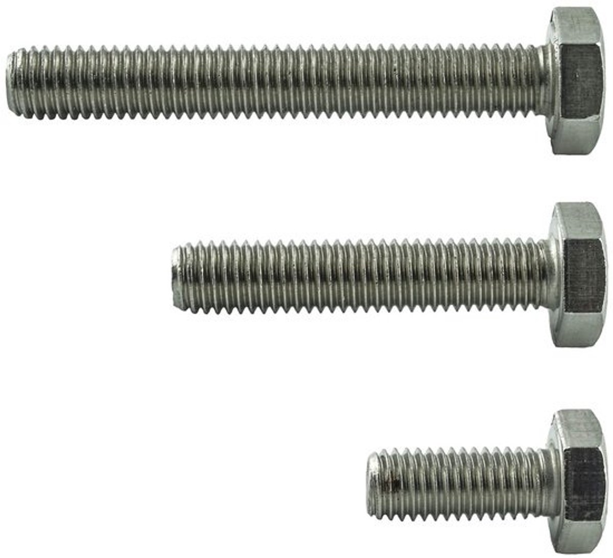 M8x18 RVS Zeskantschroeven Volledige Draad - 50 Stuks - DIN 933 Kwaliteit